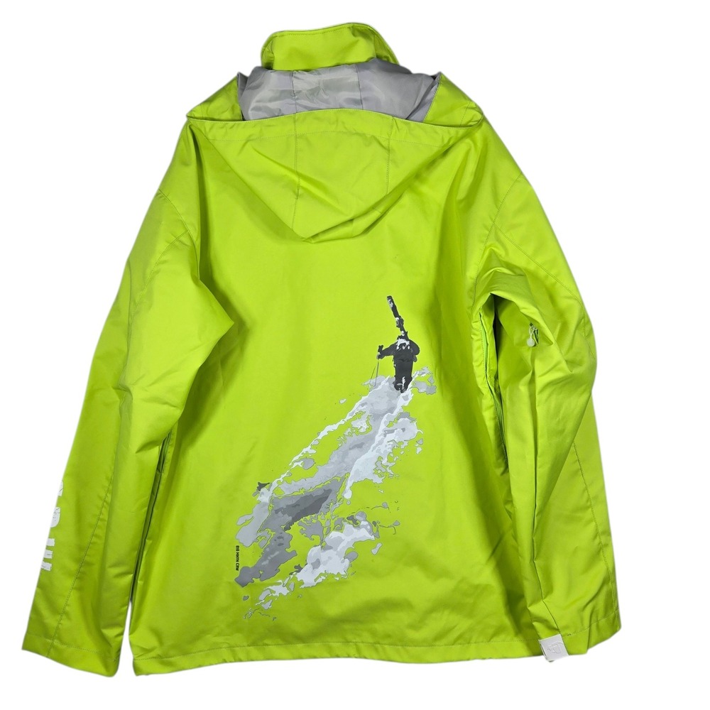 810 Mountain Crew Ski Jacket Mens L Dry Comfort XT High Vis Green Made in Sweden
